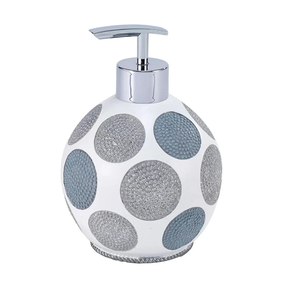 Avanti 13870D Soap/Lotion Dispenser Unisex White Dotted Circle Textured BED32